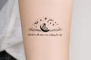 Got lost in the stars never realizing how far tattoo idea