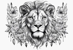 full stomach tattoo illimunati in the middle 
Lion
Nature tattoo idea