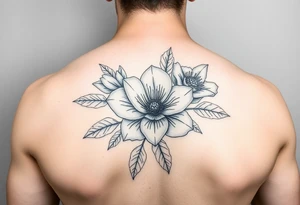 January December july birth flower tattoo idea