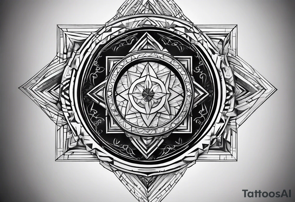 Coordinate numbers tattoo idea