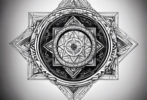 Coordinate numbers tattoo idea