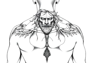 vitruvian man tattoo idea