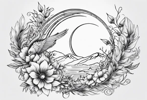 elegant line 
dainty 
spiritual 
moon 
sun 
arrow
spine
narrow
leaves
spring
phoenix tattoo idea