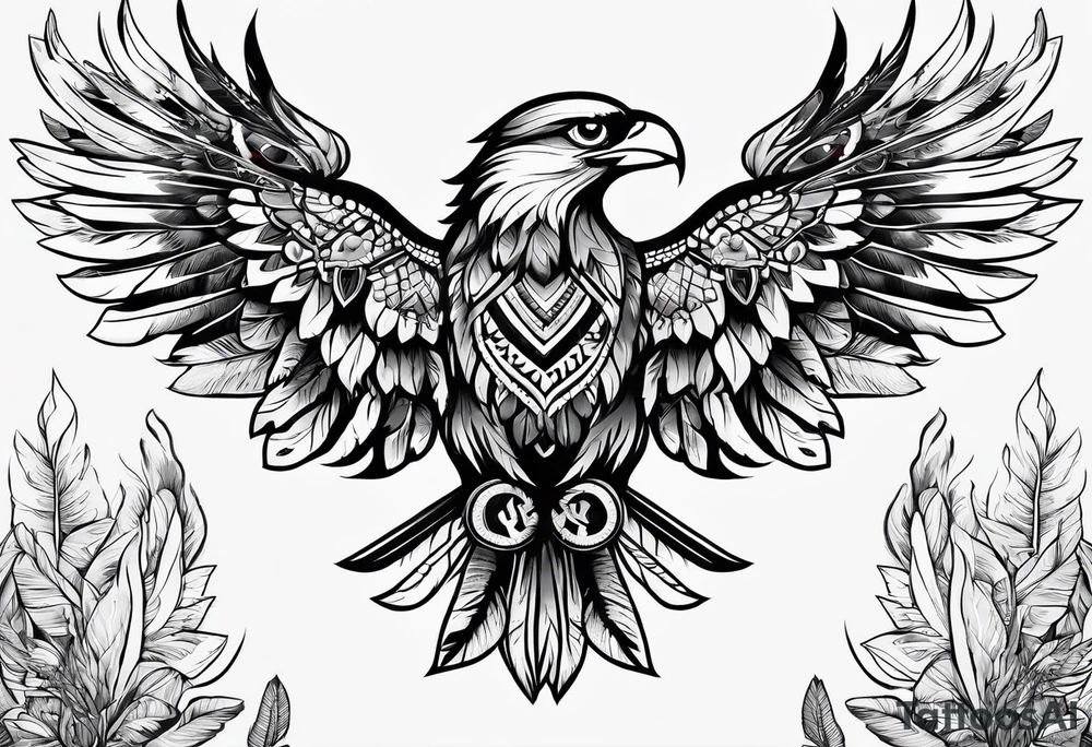 Body of Native American tattoo idea