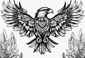 Body of Native American tattoo idea