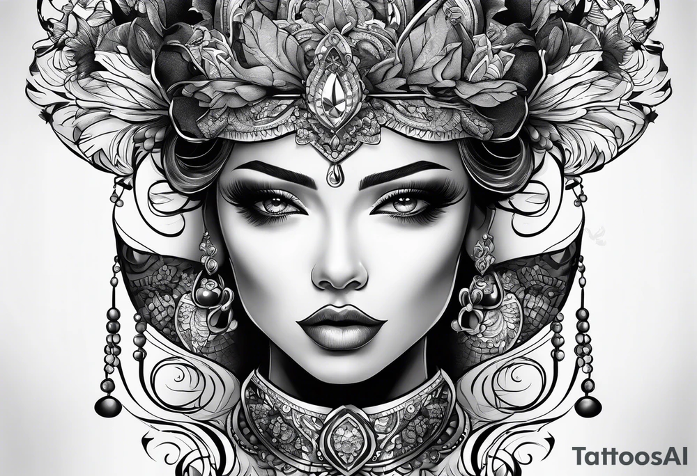 Lust as a person tattoo idea
