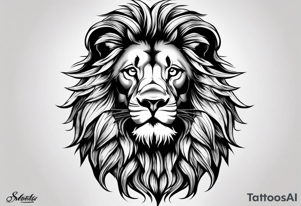 Lion from atlas tattoo idea