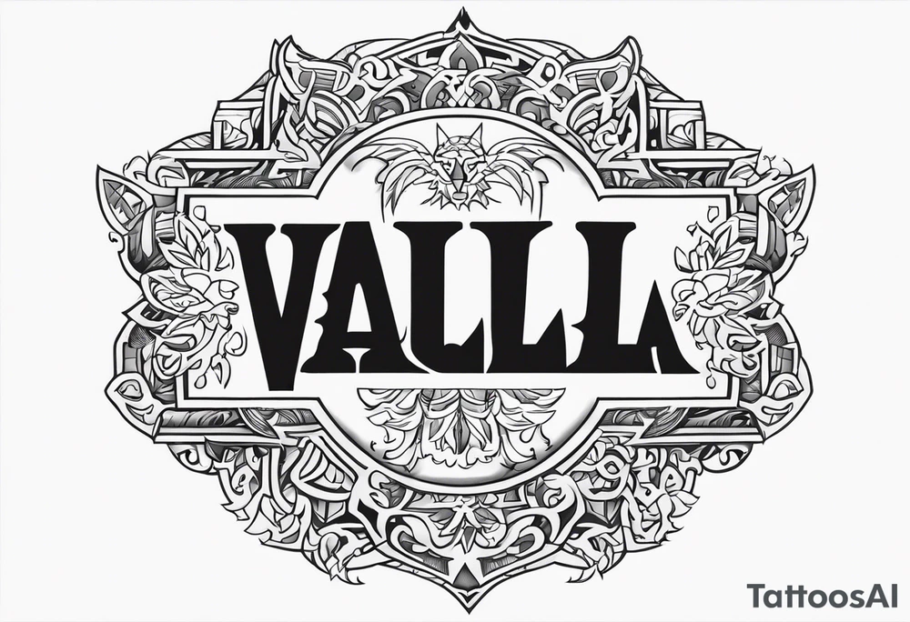 Valhalla fire tattoo idea