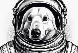 Pingouin astronaut tattoo idea
