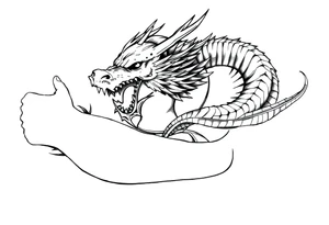 cultura egipcia  y dragón ball tattoo idea