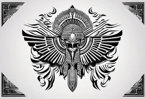 assyrian flag tattoo idea
