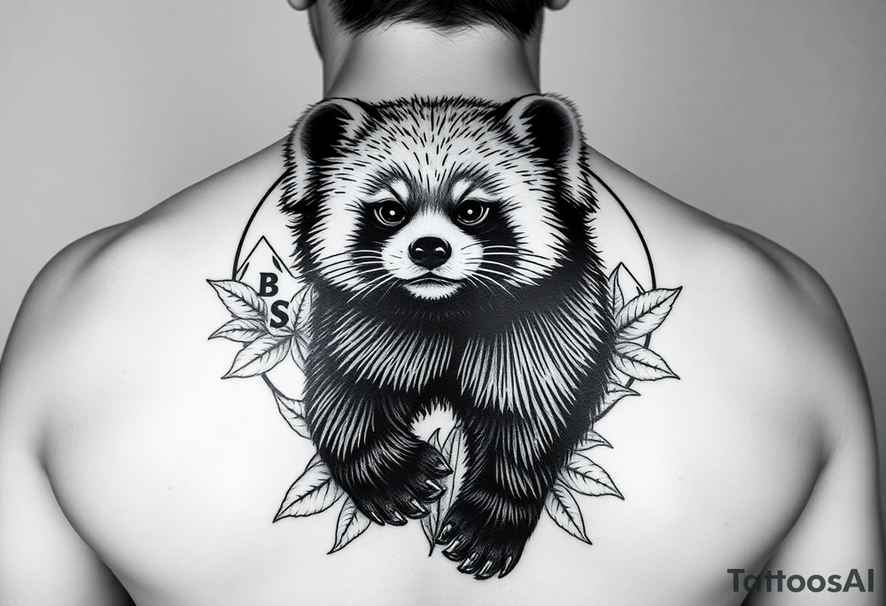 I’m after it being realistic and black and white with shading.

Having a red panda as the focal point.
The letters B and S incorporated.
Plus nods to
Harry Potter
Winnie the pooh
Avengers
Wild swimming
Mountains
Mcfly

In the back ground, waves, leaves to bring it together… tattoo idea