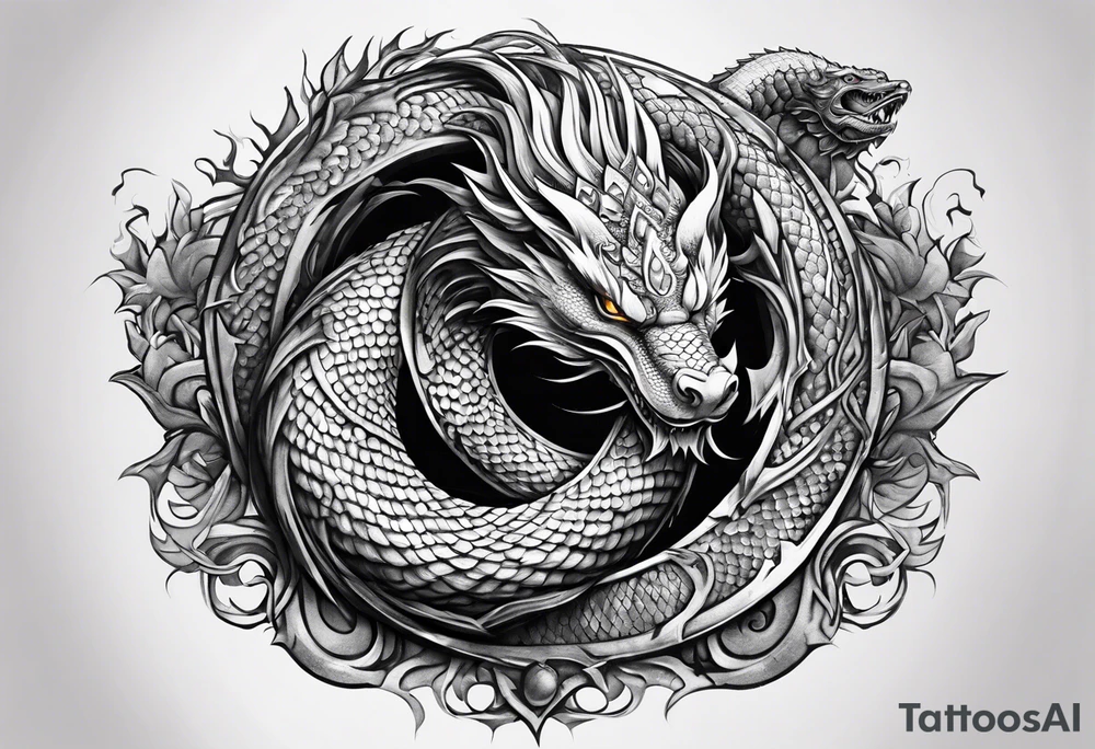 jörmungandr around the arm tattoo idea