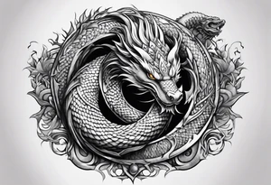 jörmungandr around the arm tattoo idea