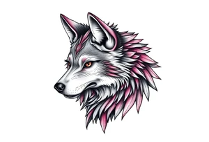 Nordic wolf tattoo idea