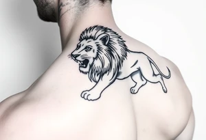 Shoulder and bicep tattoo

Lion tattoo idea
