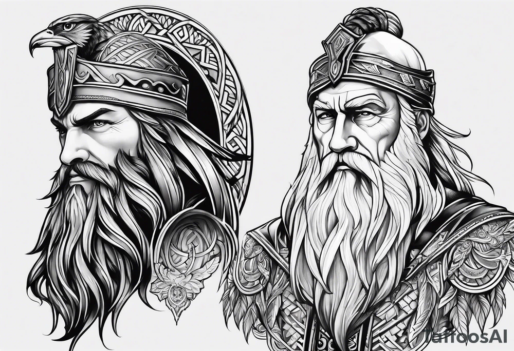 odin nordic tattoo idea