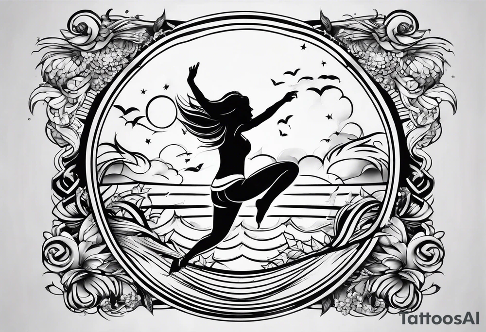 word "JUMP" tattoo idea