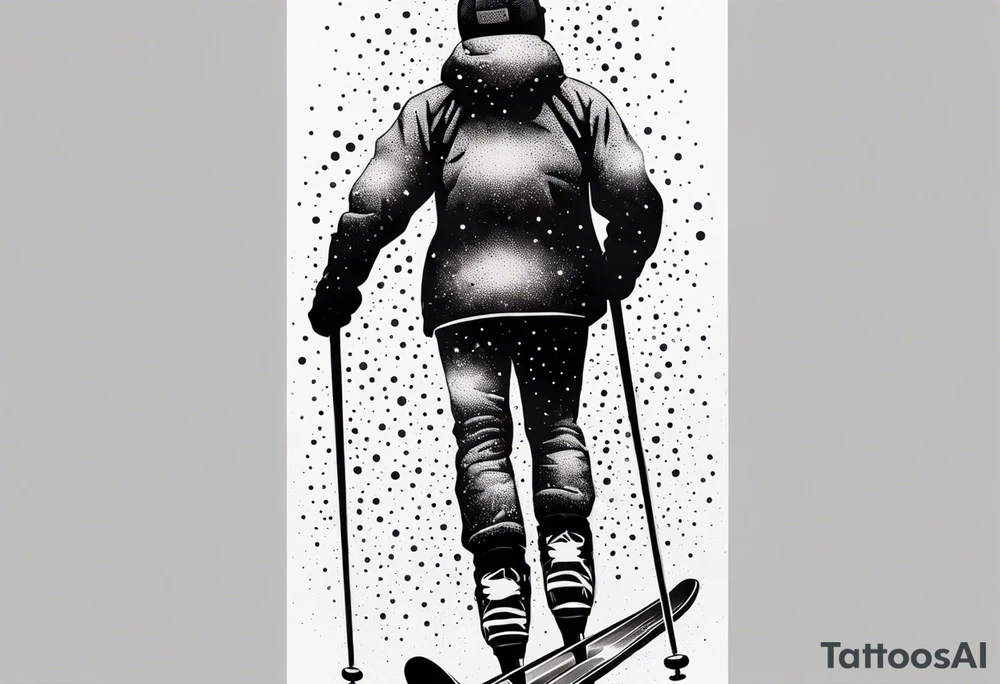 Skier tattoo idea