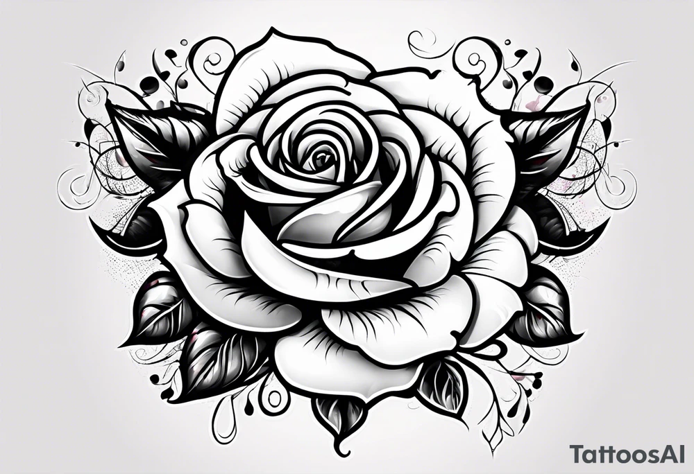 Rose,blood tattoo idea