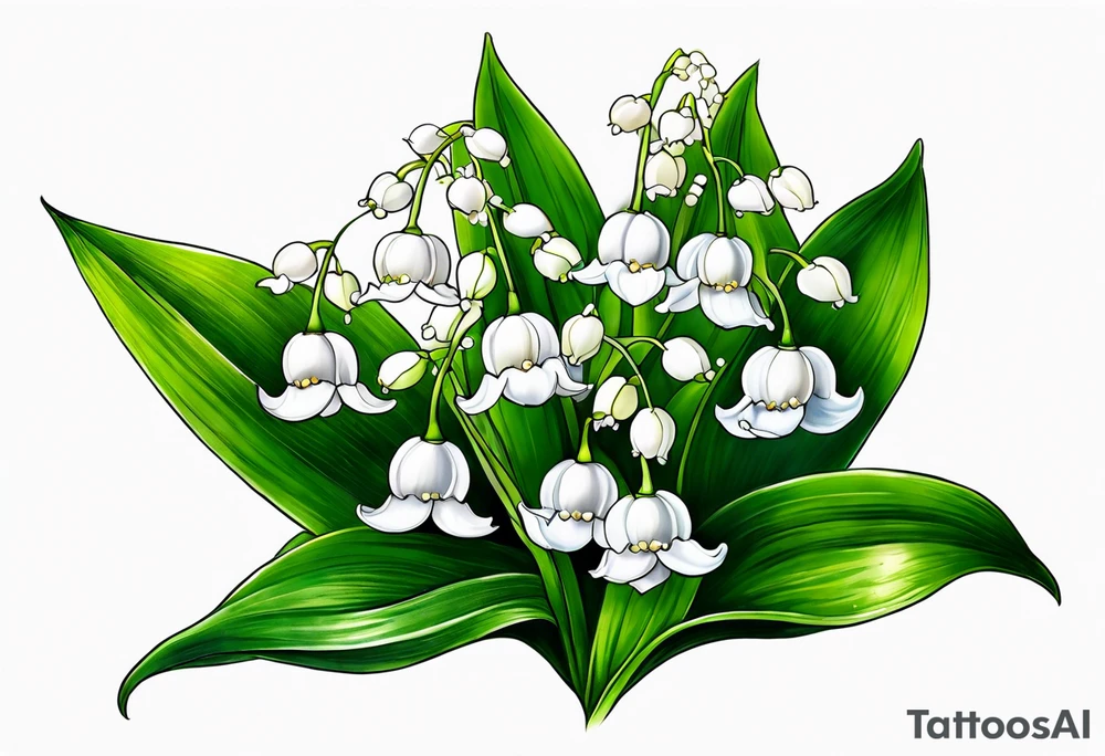 lily of the valley tattoo idea