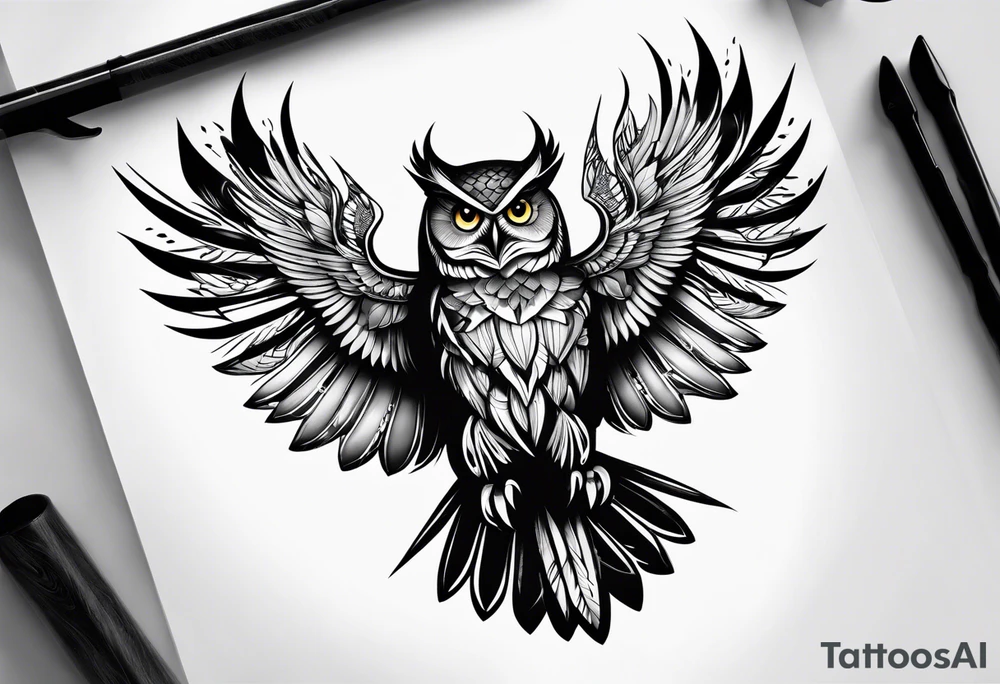 owl tattoo idea