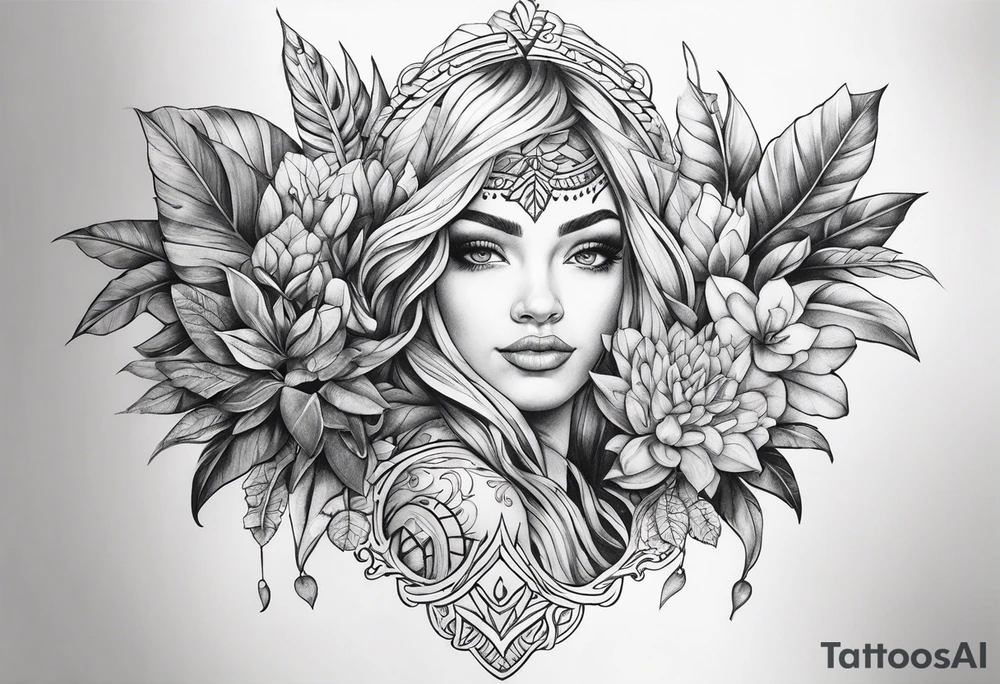 Greenery tattoo tattoo idea
