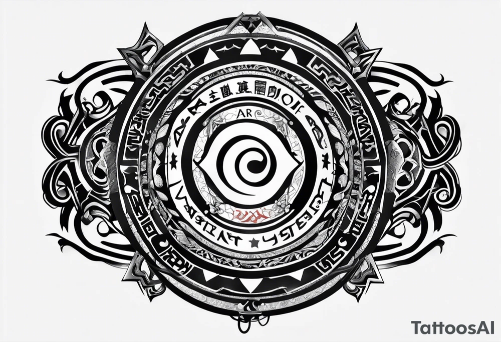 A naruto headband with the letters AR in the middle tattoo idea A naruto headband with the letters AR in the middle tattoo idea