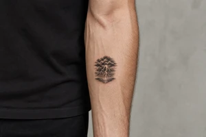 realistic lightning storm tattoo idea