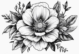 Birth flower for july tattoo idea