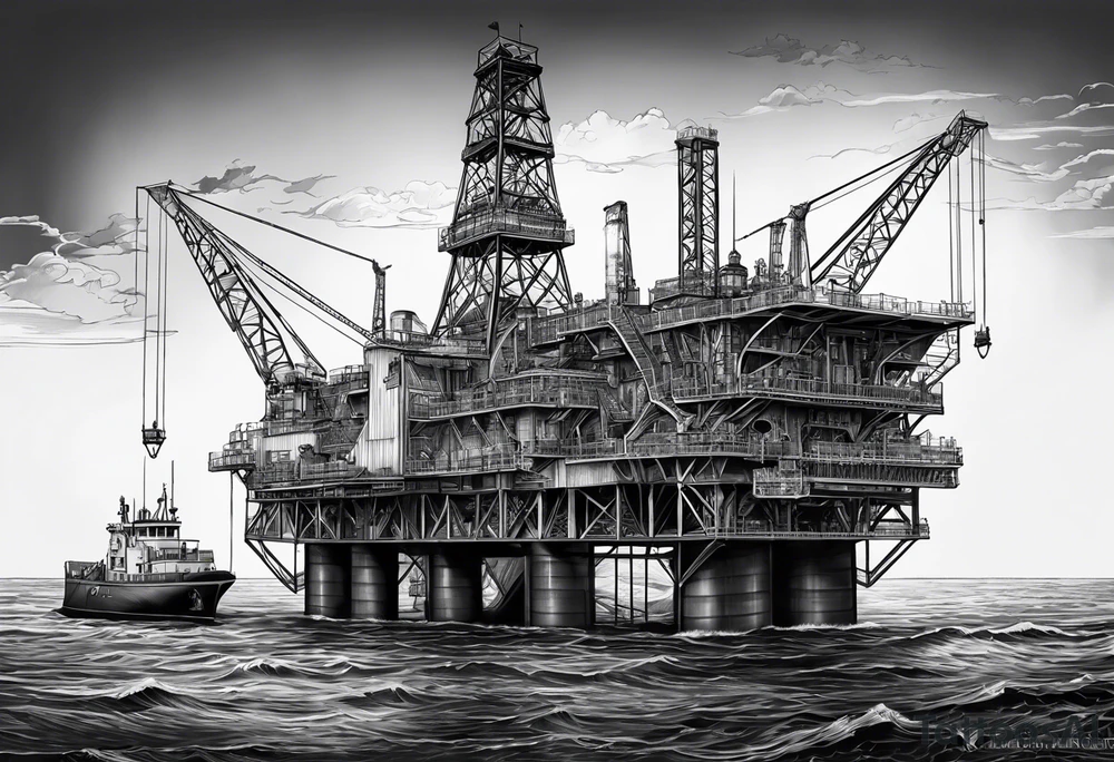 Texas,  oil rig,  Irish tattoo idea