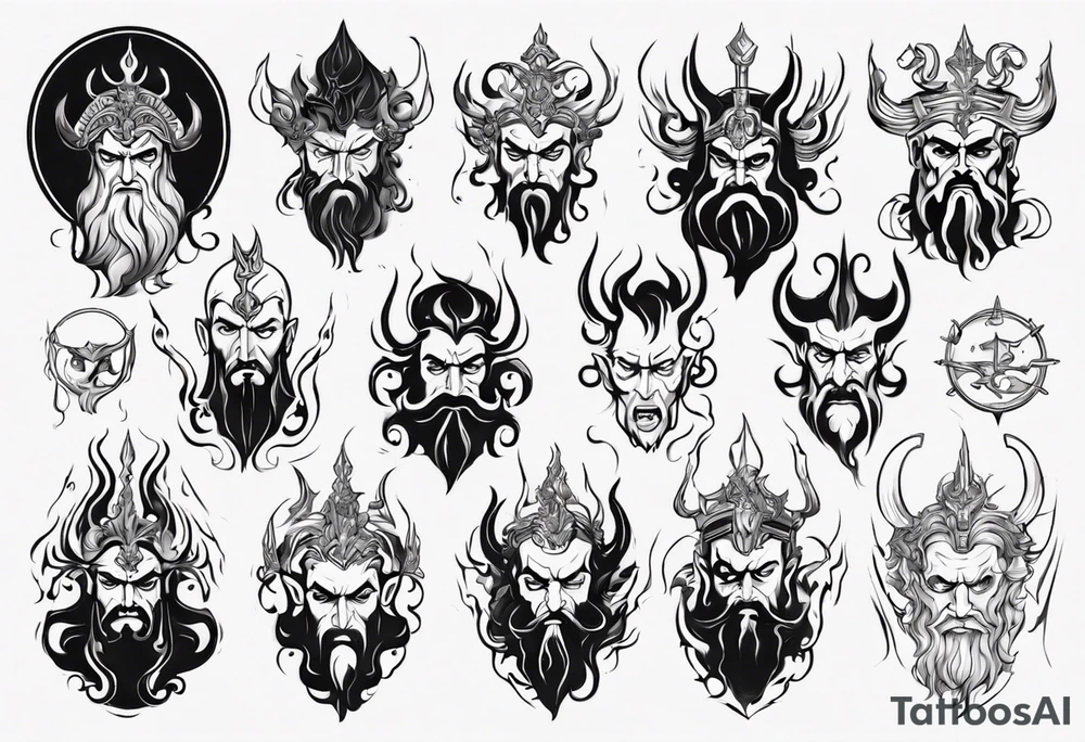 greek god Hades tattoo idea