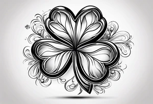 Four leaf clover tattoo idea