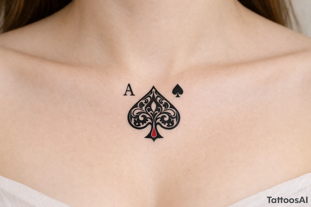 Ace of spades tattoo tattoo idea