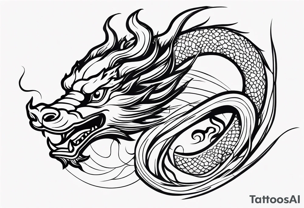 Chinese dragon tattoo idea
