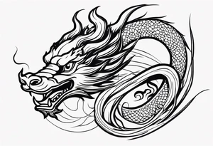 Chinese dragon tattoo idea