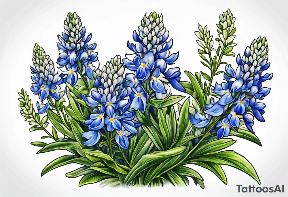 Bluebonnets tattoo idea