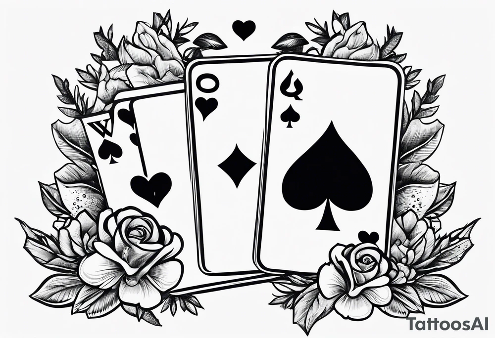 Matching best friend tattoo for love of Las Vegas tattoo idea