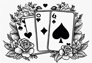 Matching best friend tattoo for love of Las Vegas tattoo idea