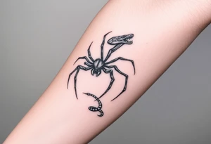 Anansi the spider and the snake tattoo idea