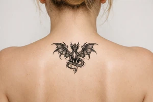 Fourth wing dragon tattoo tattoo idea