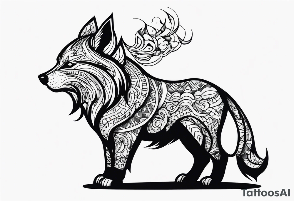 Angry animal tattoo idea