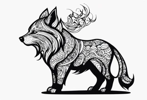 Angry animal tattoo idea