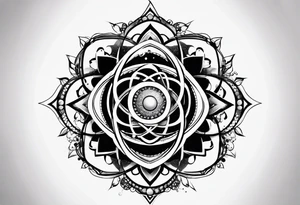 quantum model of atom tattoo idea