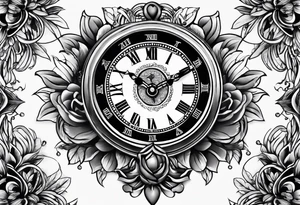 eine Taschenuhr mit kette tattoo idea