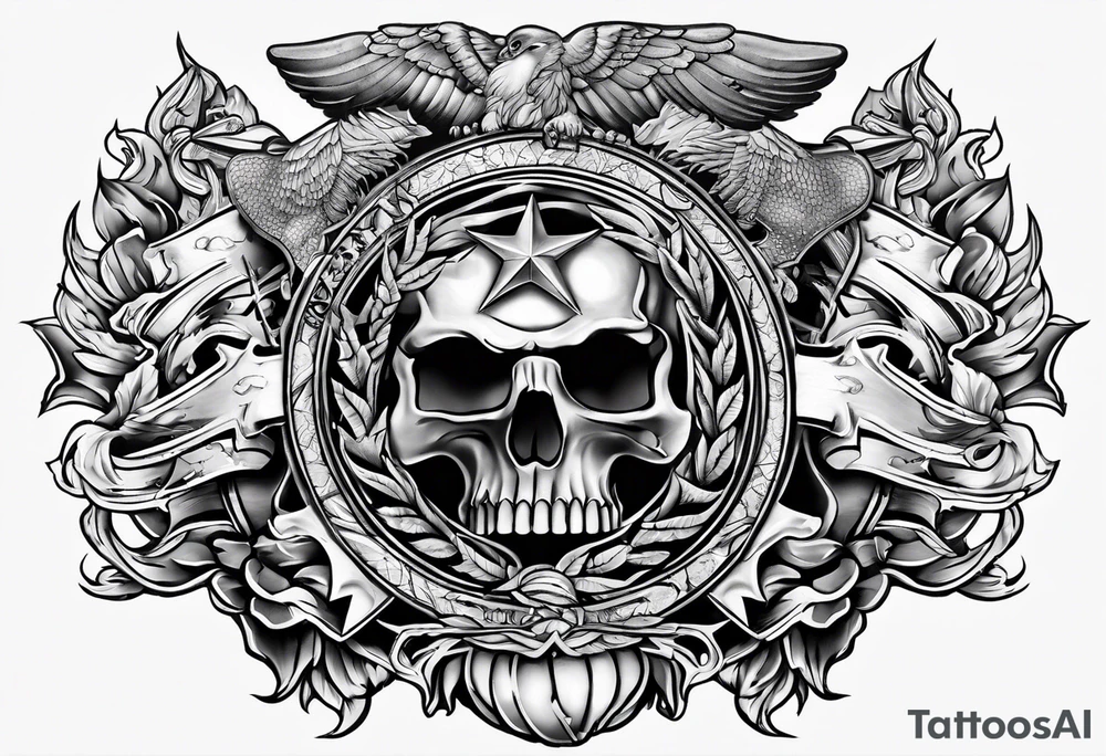 Marine corps tattoo idea