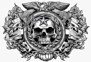 Marine corps tattoo idea