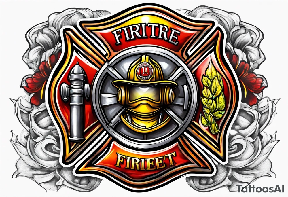 firefighter logo tattoo idea