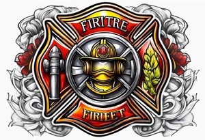 firefighter logo tattoo idea