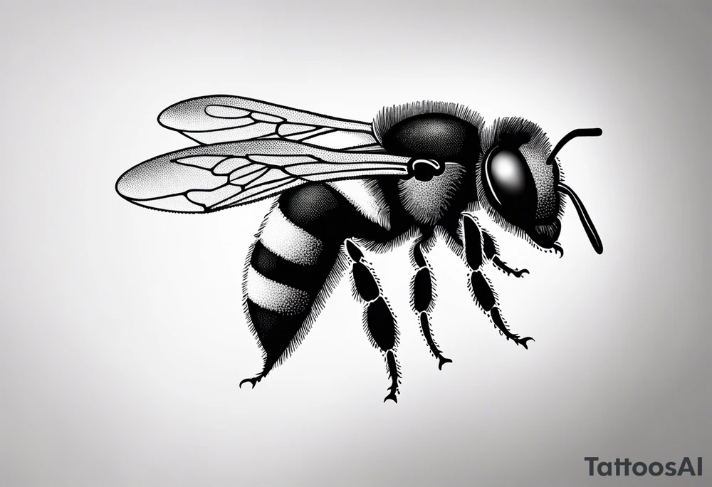 a small bee symbolizing friendship tattoo idea